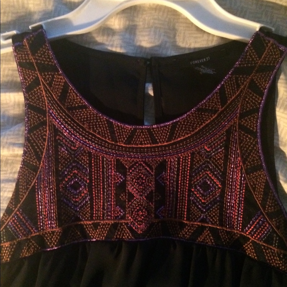 💗F21 Boho Navy Blue Gorgeous Blouse SALE!